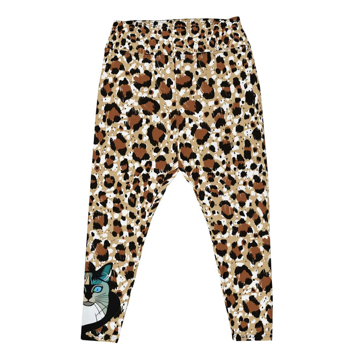 "Cat Lovers" Collection - Animal Print Plus Size Leggings ZKoriginal