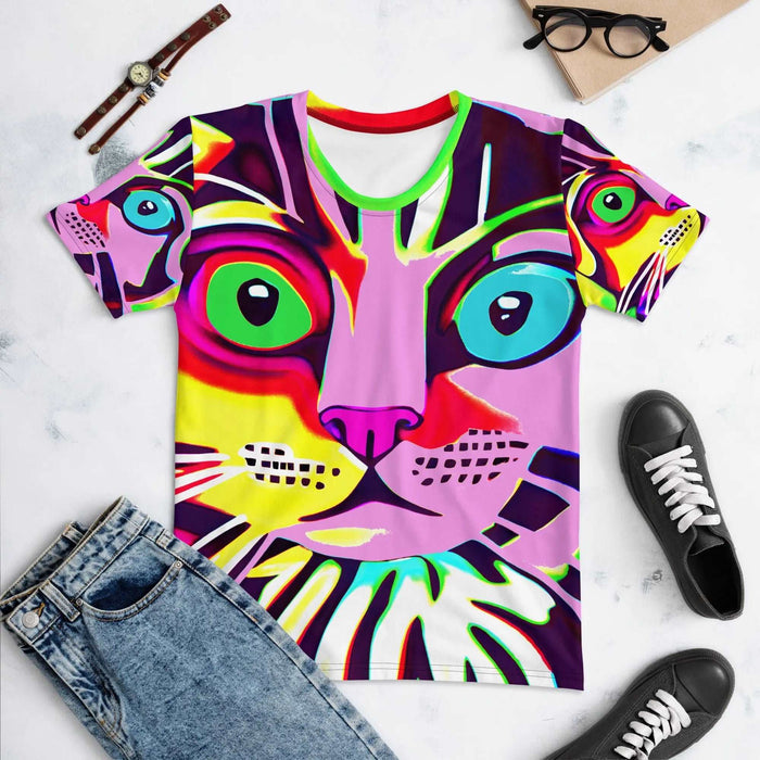 "Cat Lovers" Collection - Cat Face Women's T-shirt ZKoriginal