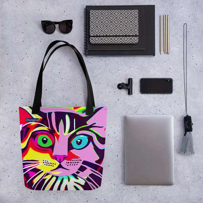 "Cat Lovers" Collection - Cute Cat Face Tote bag ZKoriginal