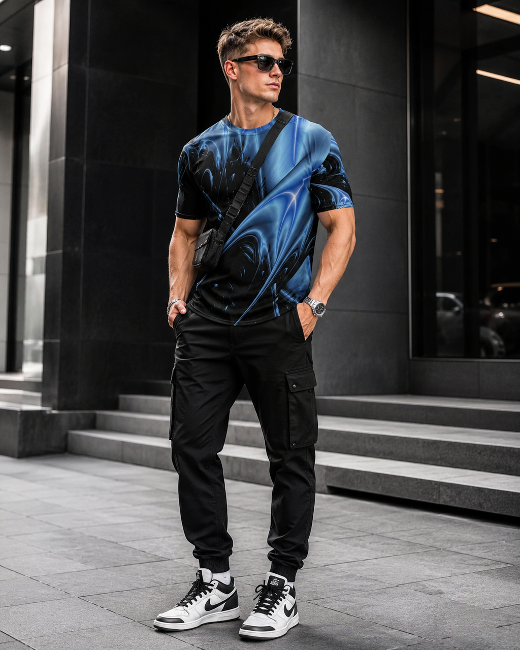 "Galactic Surge" Collection - Men's T-Shirt