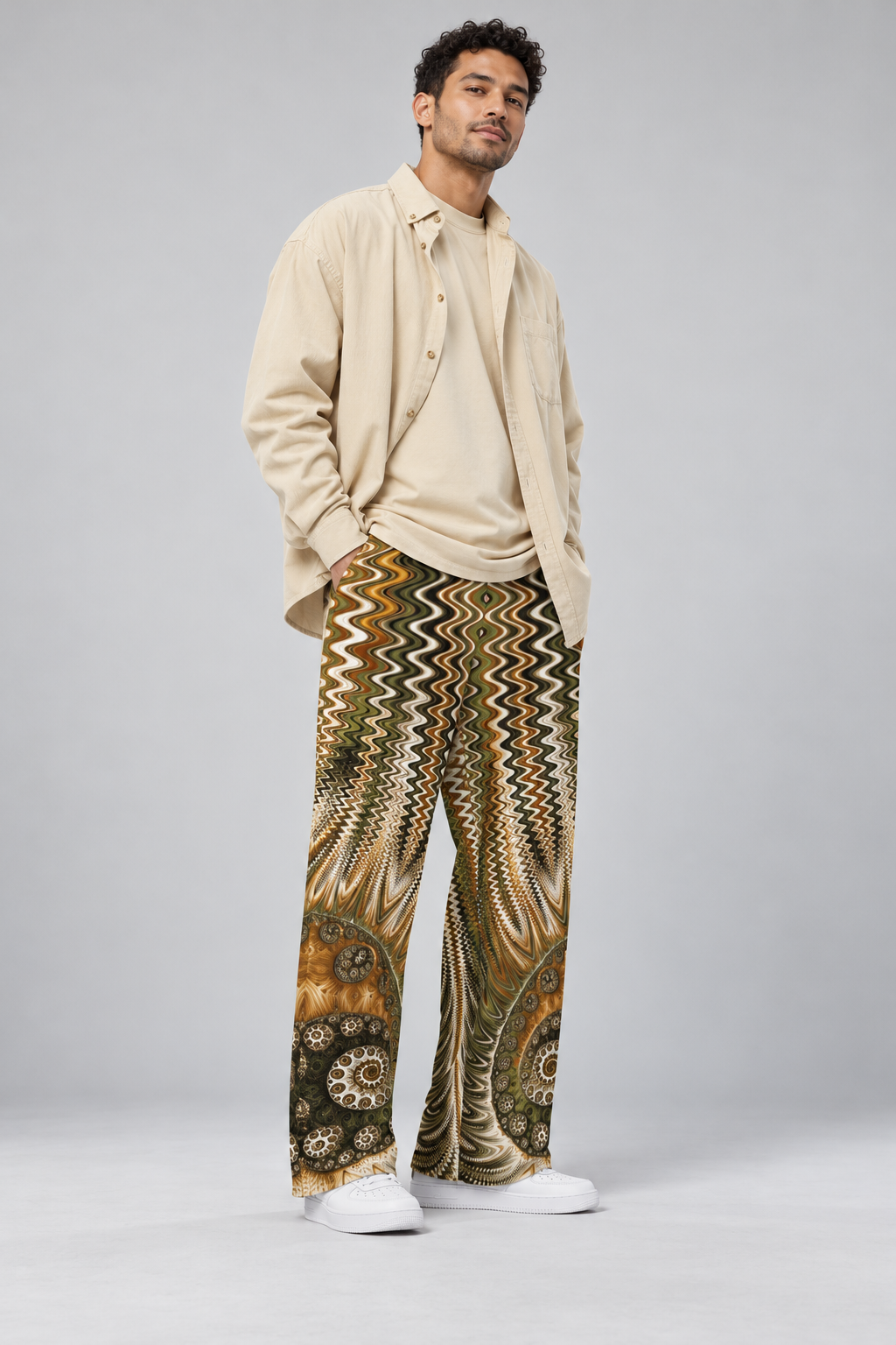 Madagascar Fossil Collection – Designer Unisex Wide-Leg Pants | ZKoriginal