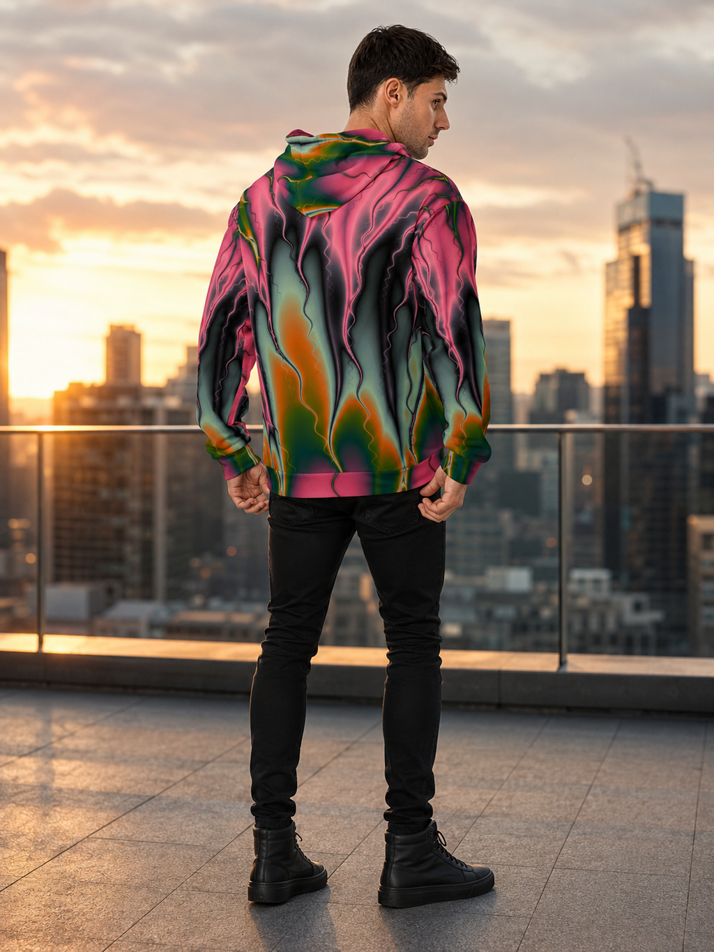 "Flames of Color" Collection - Cool Unisex Hoodie