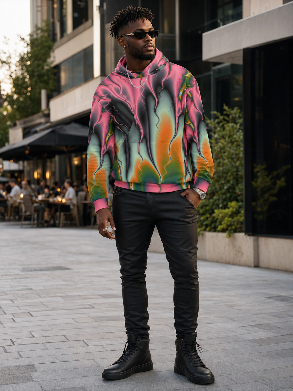 "Flames of Color" Collection - Cool Unisex Hoodie