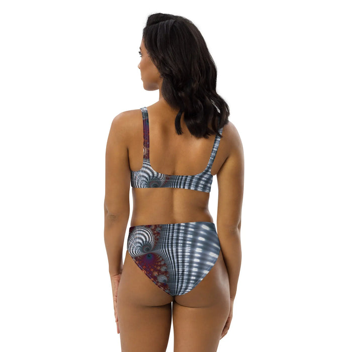 "Fractal Seashell" Collection - Recycled high-waisted bikini ZKoriginal