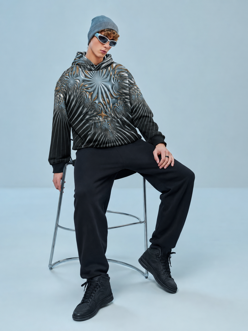 "Galactic Starfish" Collection - Space Creature Unisex Hoodie