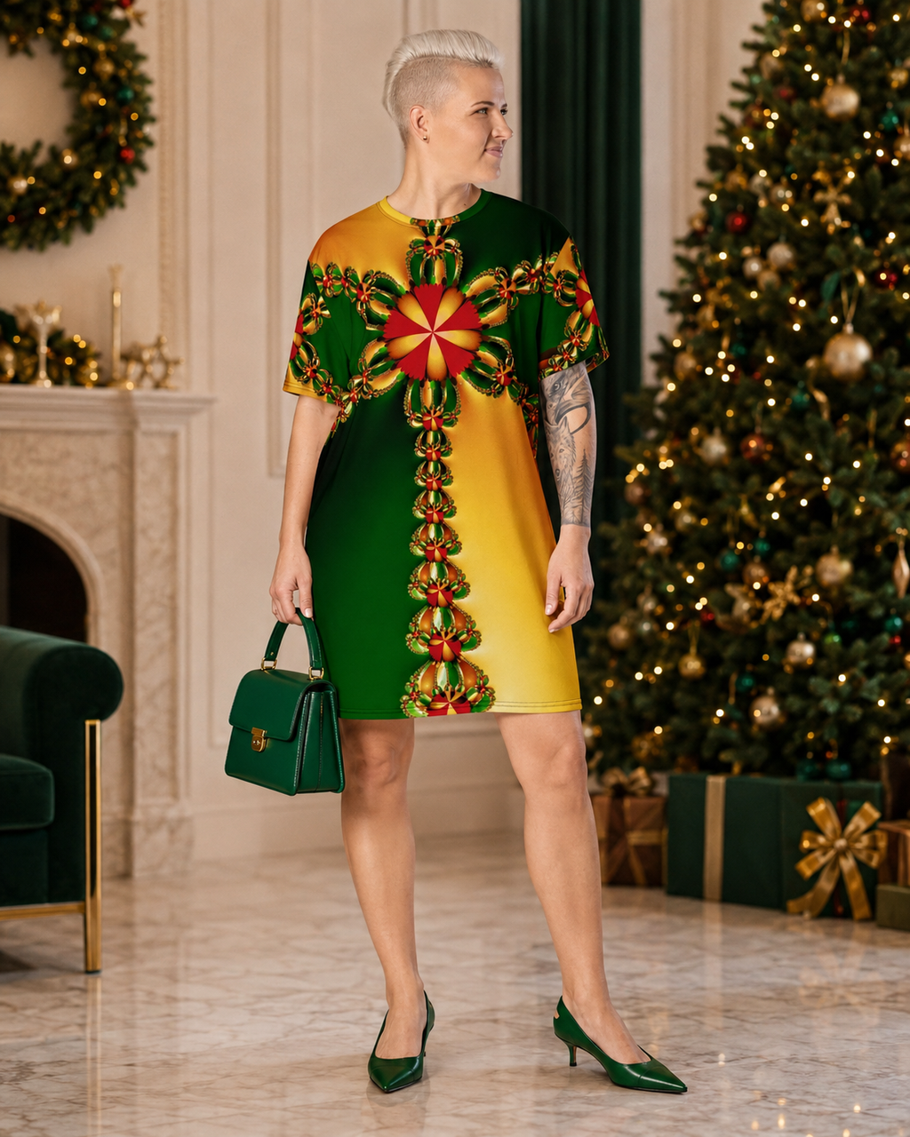 "Happy Holidays" Collection - T-Shirt Dress