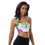 "Sonya My Beautiful Cat" Collection - Longline Sports Bra for Cat Lovers ZKoriginal