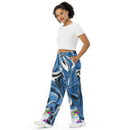 "Sonya My Beautiful Cat" Collection - Unisex Wide Leg Cat Print Pants ZKoriginal