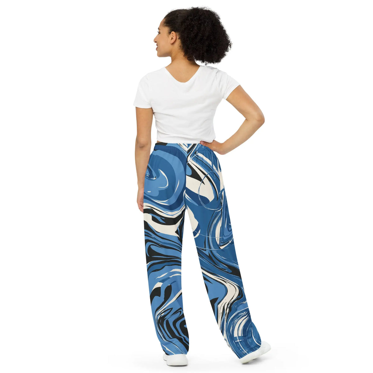 "Sonya My Beautiful Cat" Collection - Unisex Wide Leg Cat Print Pants ZKoriginal