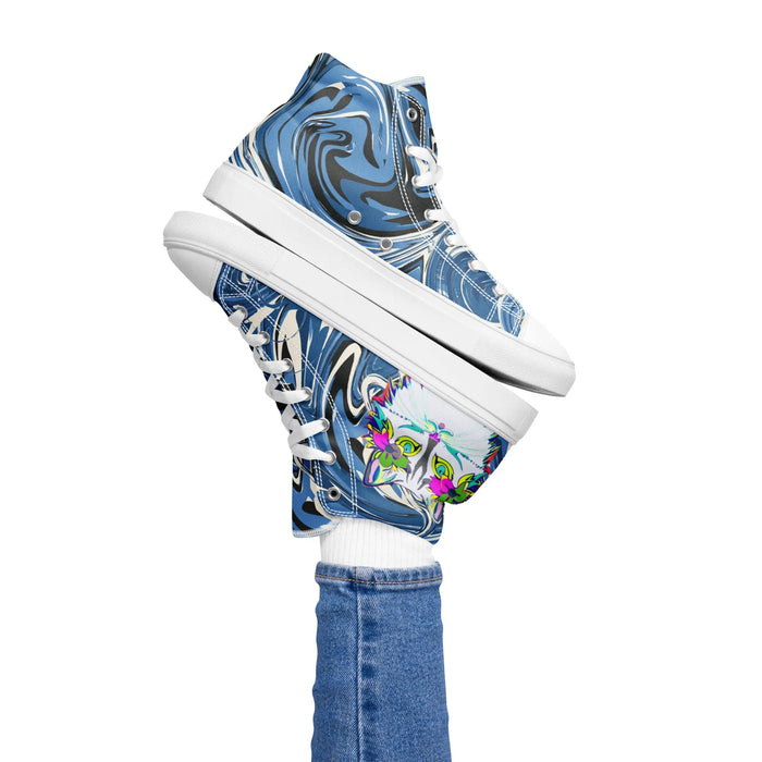 "Sonya My Beautiful Cat" Collection - Womens High Top Canvas Shoes ZKoriginal
