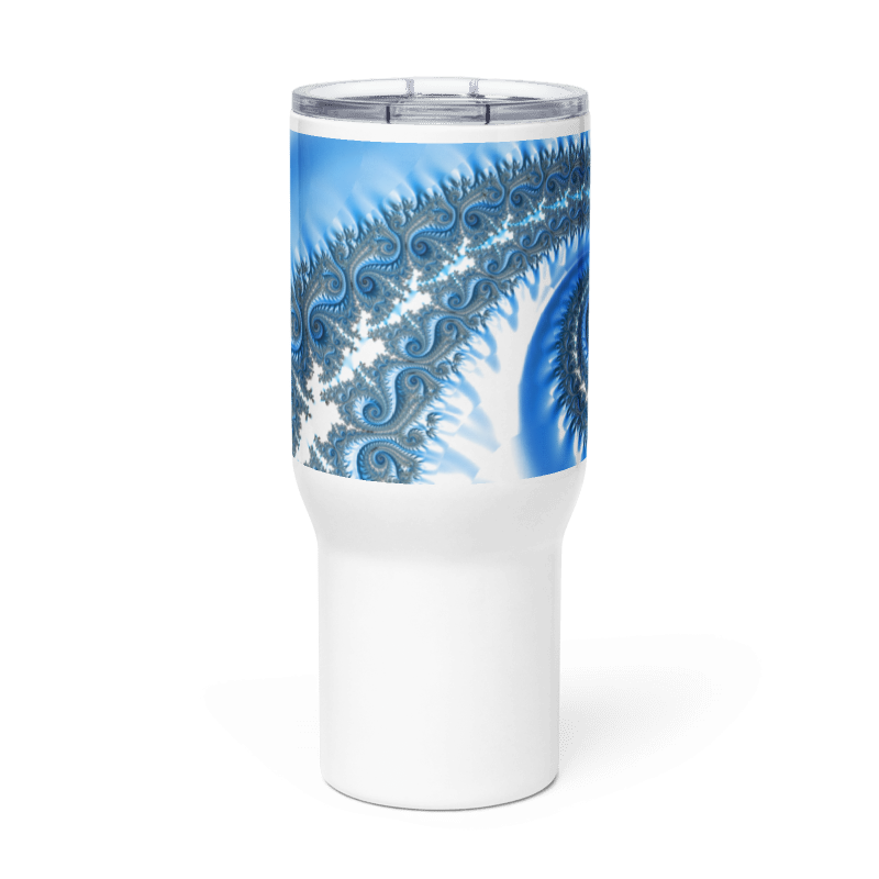 "Fractal Fern" Collection - Travel mug with a handle ZKoriginal