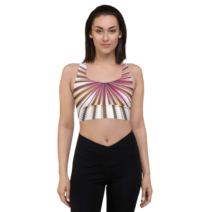 "Morning Bloom" Collection - Designer Longline Sports Bra ZKoriginal