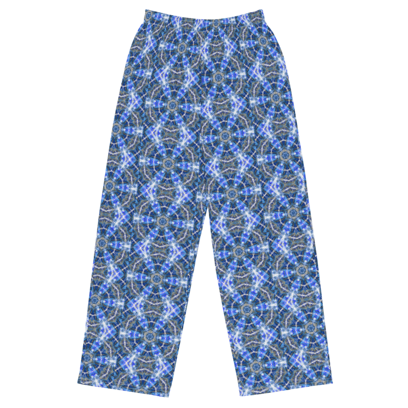 "Whirling Petals" Collection - Fractal Design Wide Leg Pants ZKoriginal