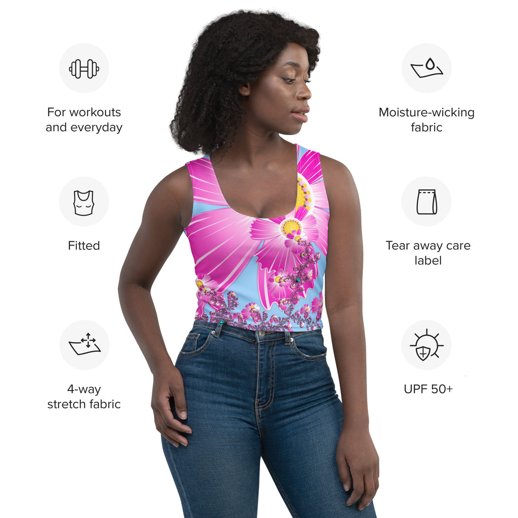 "Mystical Butterfly Bliss" Collection - Designer Crop Top ZKoriginal