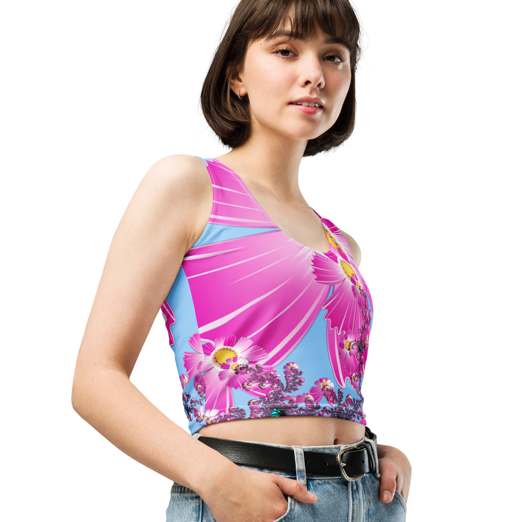 "Mystical Butterfly Bliss" Collection - Designer Crop Top ZKoriginal