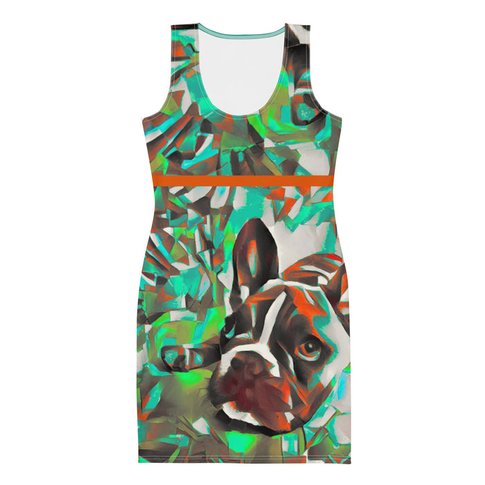 "Dog Lovers" Collection - French Bulldog Fitted Mini Dress ZKoriginal