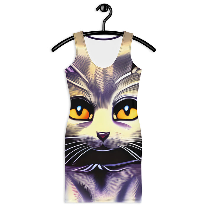 "Cat Lovers" Collection - Cat Face Mini Dress ZKoriginal