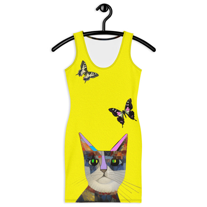 "Cat Lovers" Collection - Designer Cat Face Mini Dress ZKoriginal