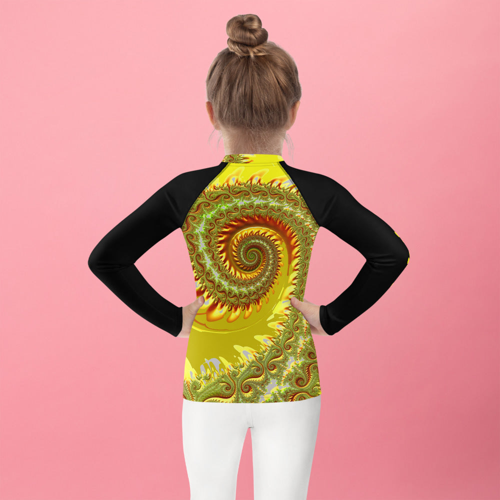 "The Canary" Collection - Cat Face Kids Rash Guard ZKoriginal