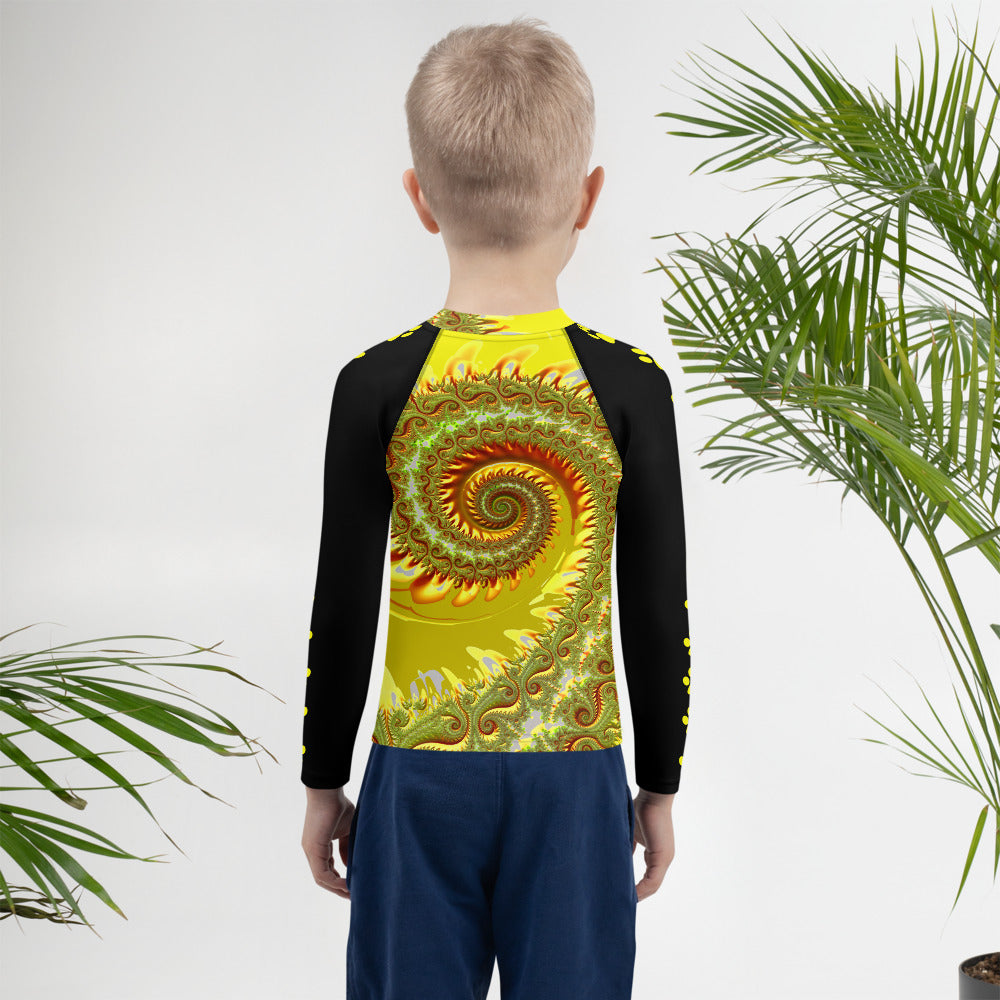 "The Canary" Collection - Cat Face Kids Rash Guard ZKoriginal