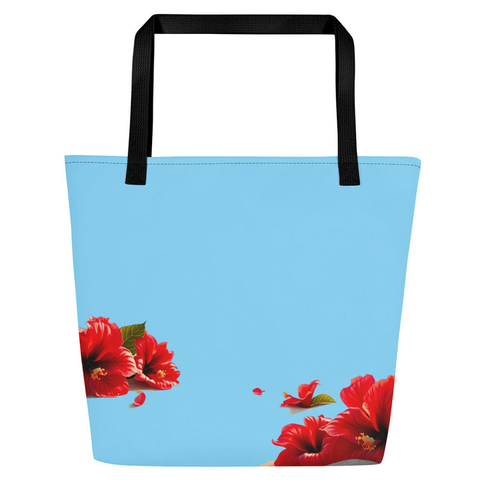 "Majestic Flamingo" Collection - Designer Large Tote Bag