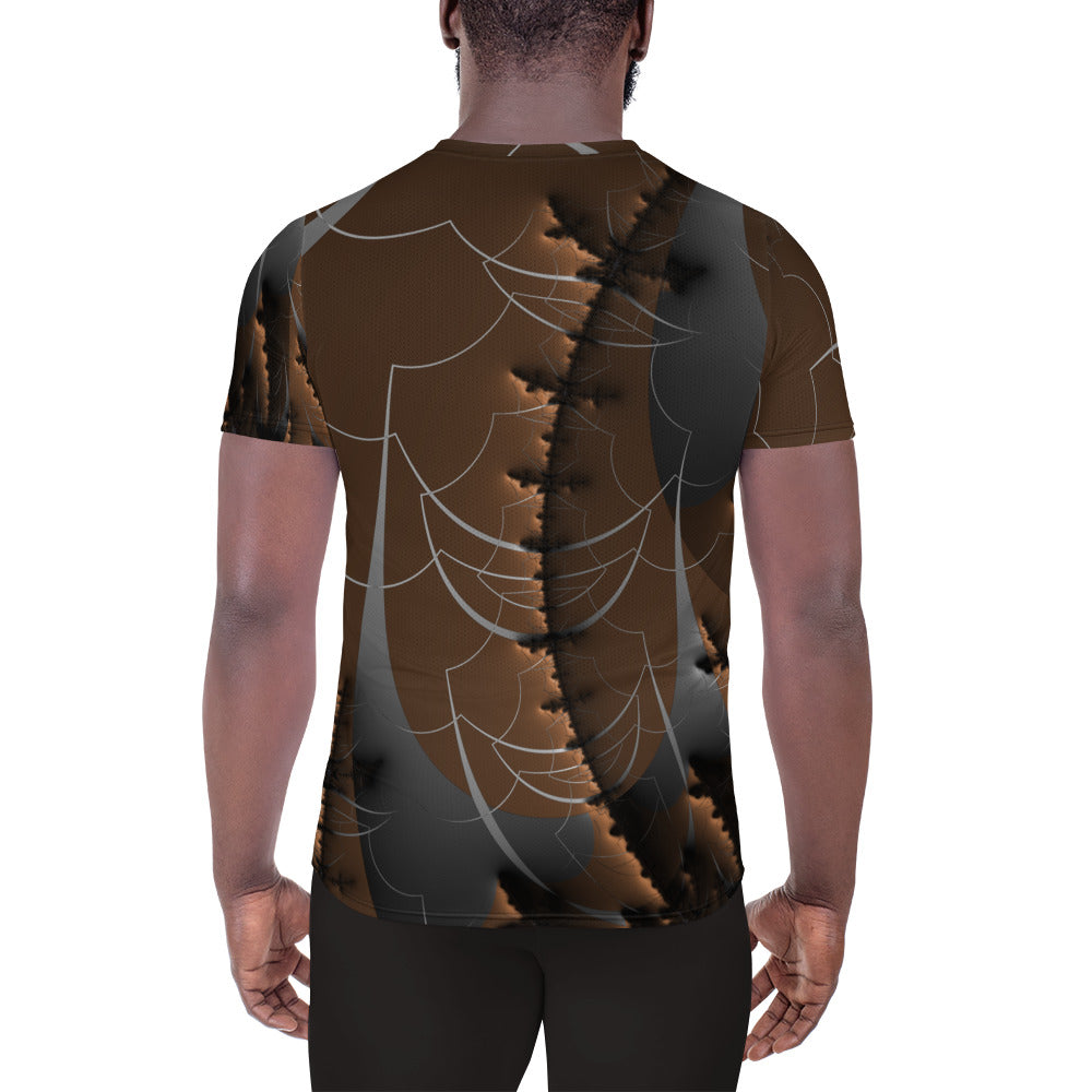 "Earthly Waves" Collection - Men's Athletic T-shirt ZKoriginal