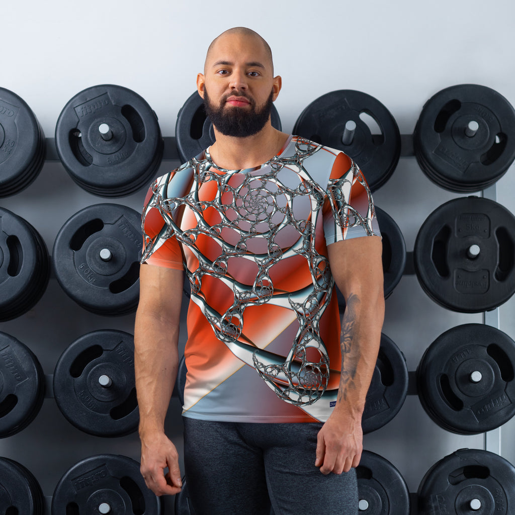 "Celestial Silk Threads" Collection - Designer Men's Athletic T-shirt ZKoriginal