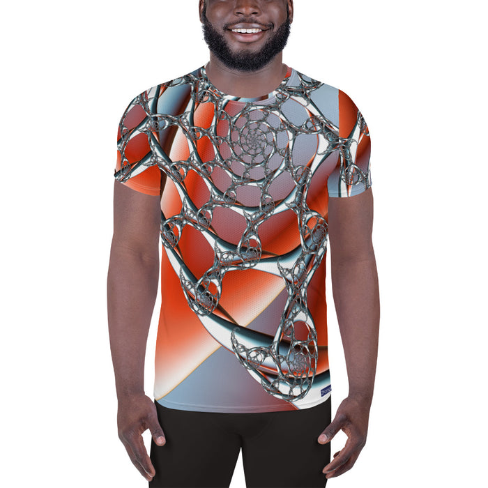 "Celestial Silk Threads" Collection - Designer Men's Athletic T-shirt ZKoriginal