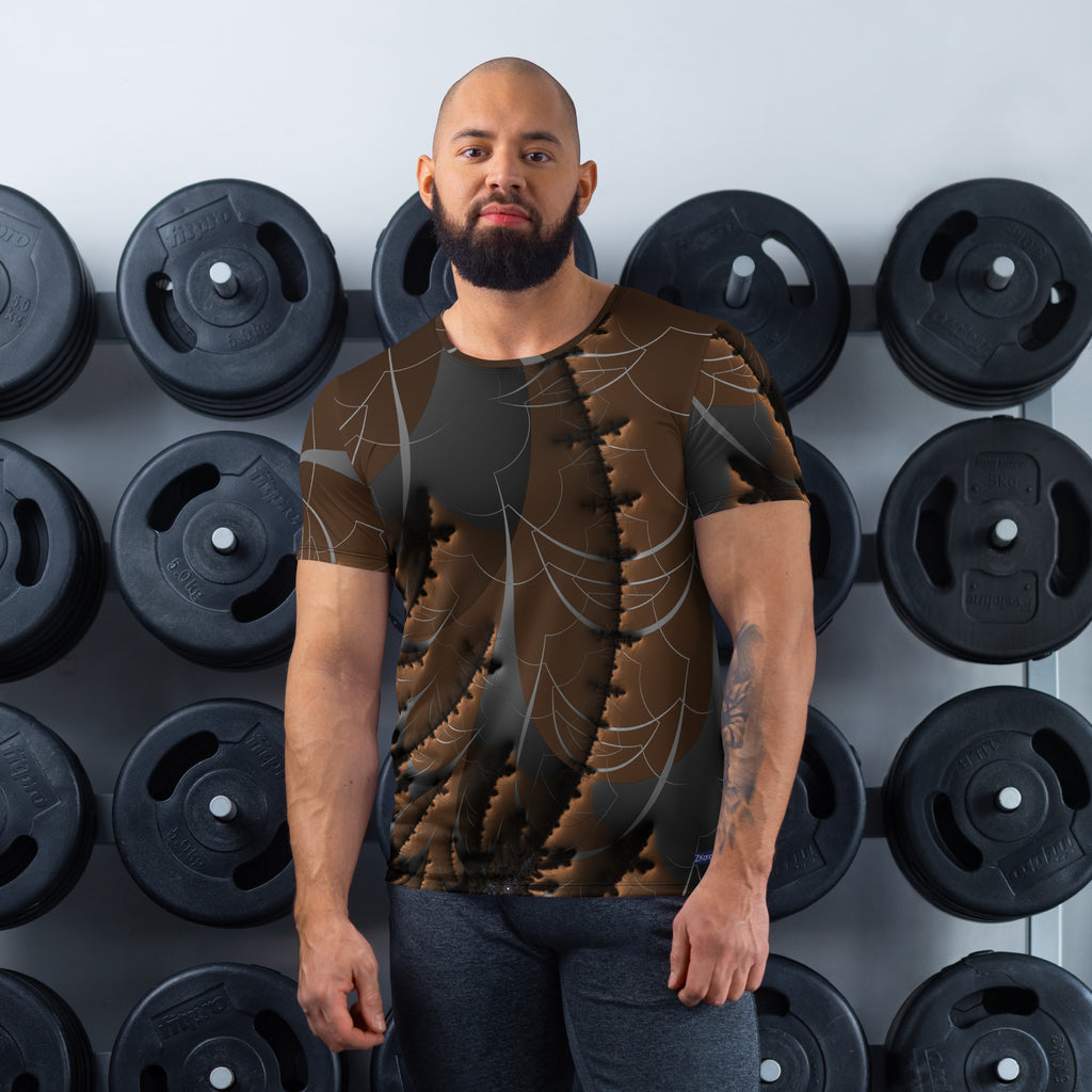 "Earthly Waves" Collection - Men's Athletic T-shirt ZKoriginal