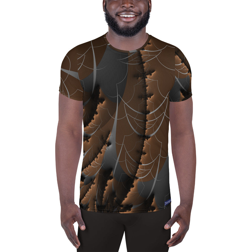 "Earthly Waves" Collection - Men's Athletic T-shirt ZKoriginal