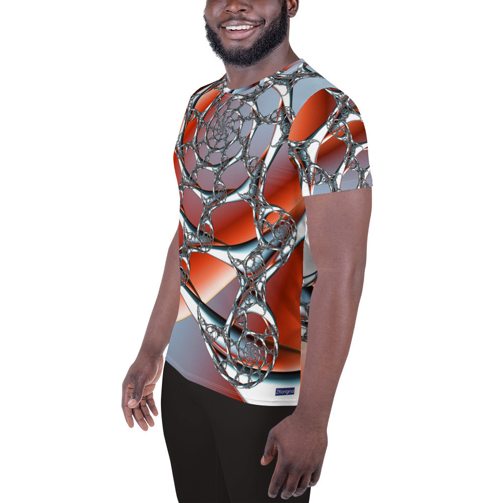 "Celestial Silk Threads" Collection - Designer Men's Athletic T-shirt ZKoriginal