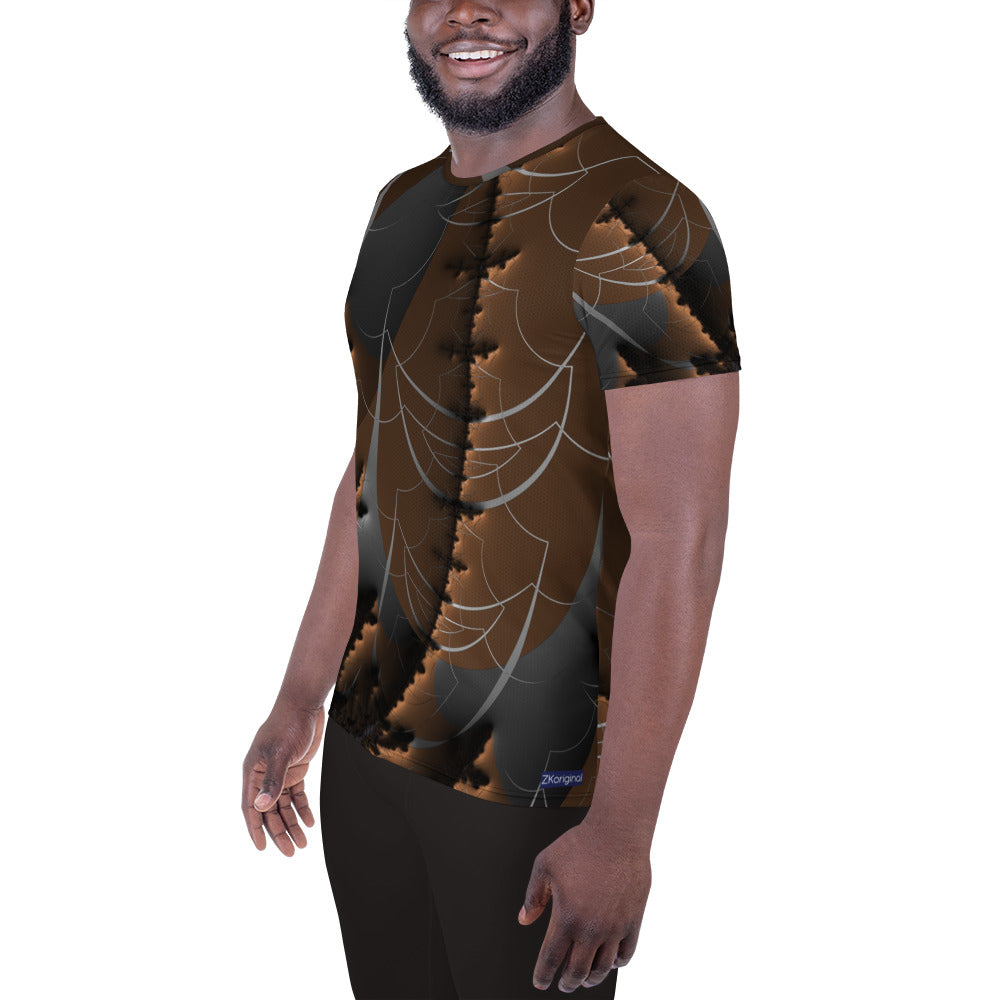 "Earthly Waves" Collection - Men's Athletic T-shirt ZKoriginal