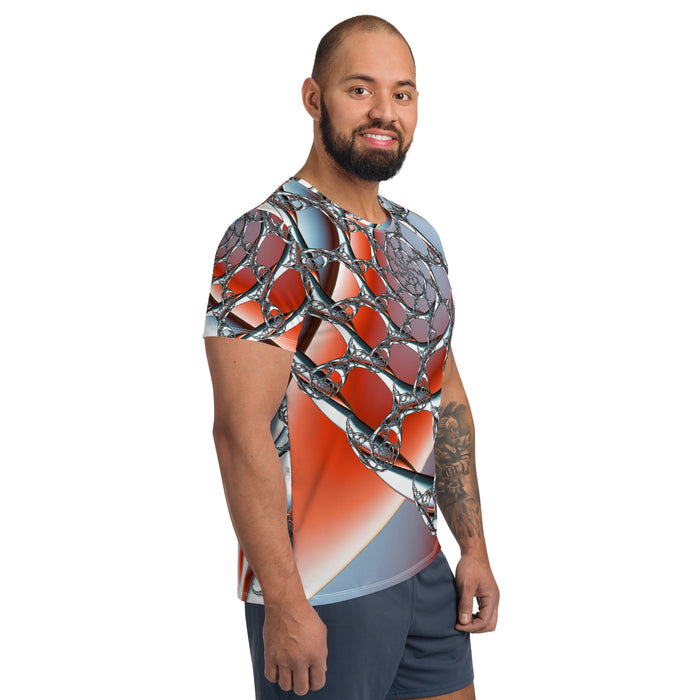 "Celestial Silk Threads" Collection - Designer Men's Athletic T-shirt ZKoriginal