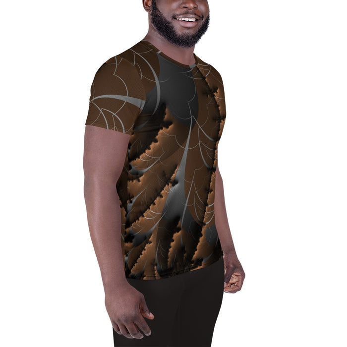 "Earthly Waves" Collection - Men's Athletic T-shirt ZKoriginal