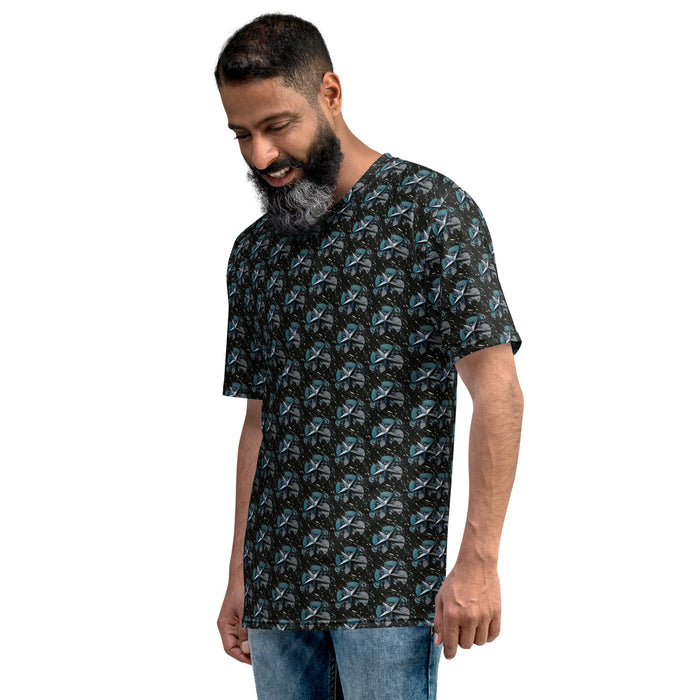 "Galactic Star Rain" Collection - Designer Men's t-shirt