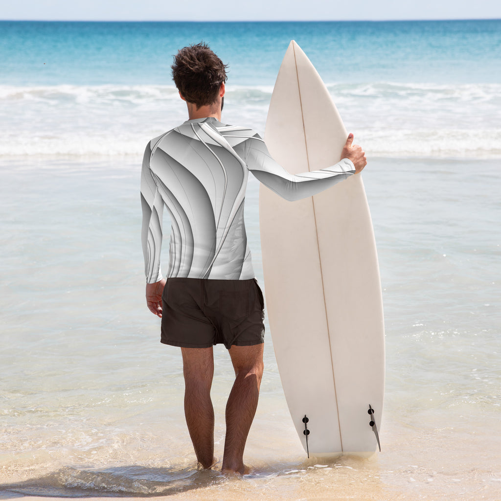 "Magnetic Wave" Collection - Men's Rash Guard ZKoriginal