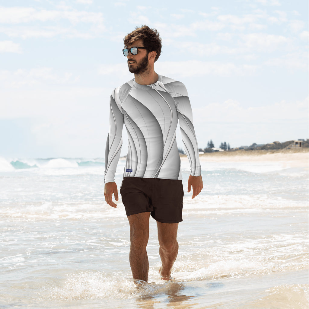 "Magnetic Wave" Collection - Men's Rash Guard ZKoriginal
