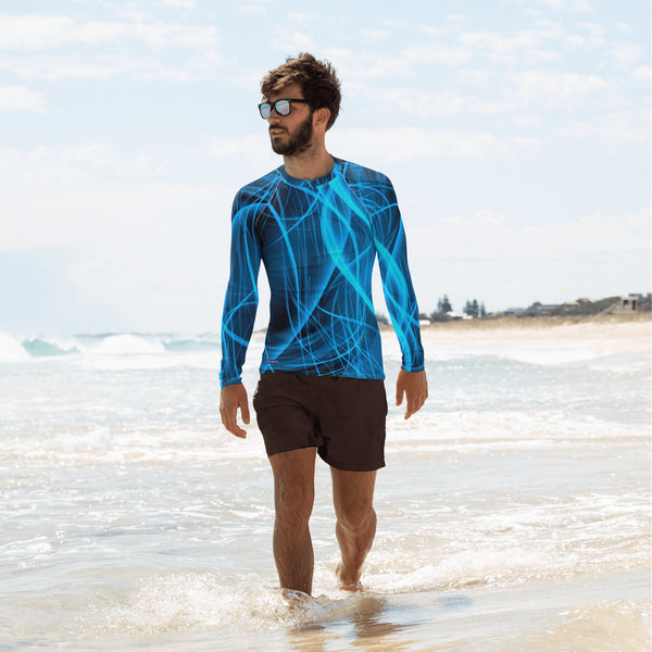 "Magnetic Wave" Collection - Men's Rash Guard ZKoriginal