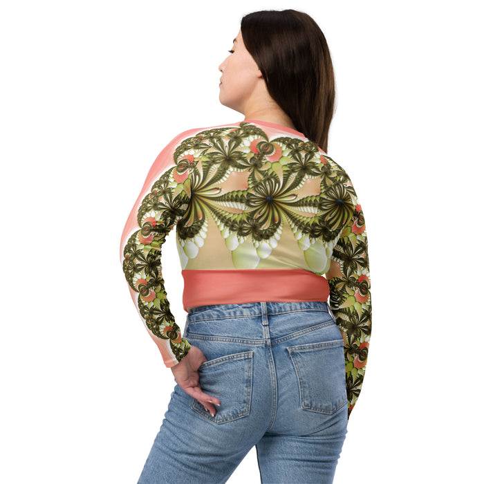 "Wild Lily" Collection - Yoga Long Sleeve Crop Top