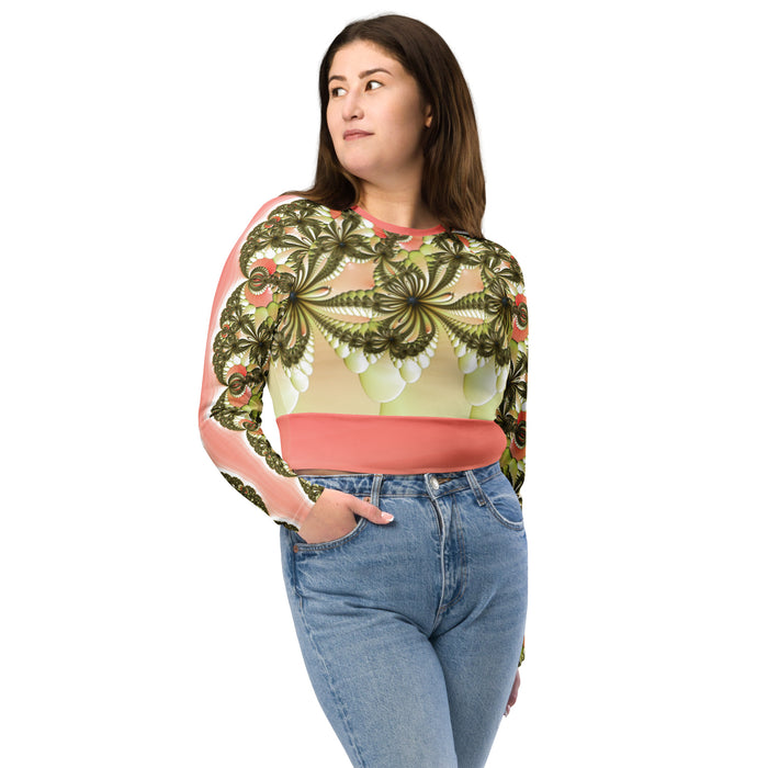 "Wild Lily" Collection - Yoga Long Sleeve Crop Top