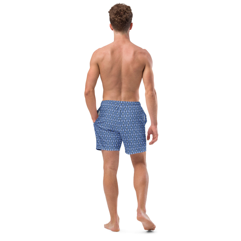 "Whirling Petals" Collection - Men's Swim Trunks