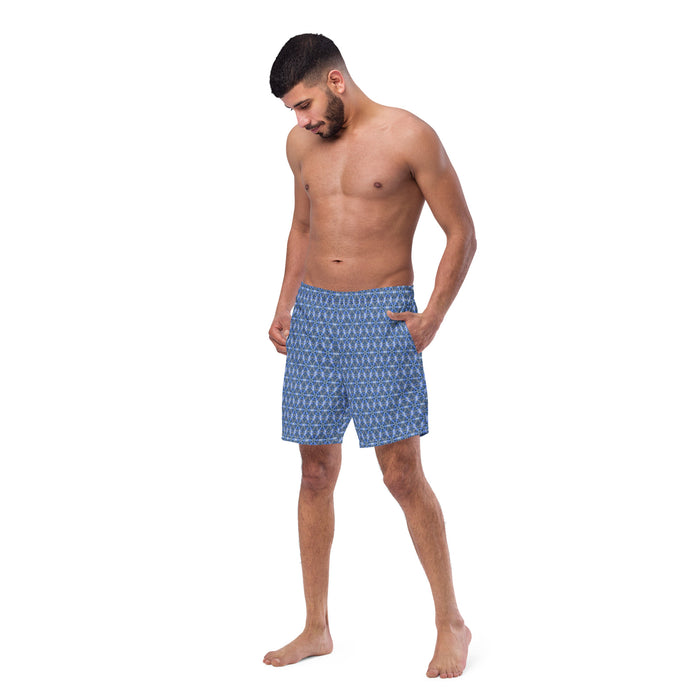 "Whirling Petals" Collection - Men's Swim Trunks