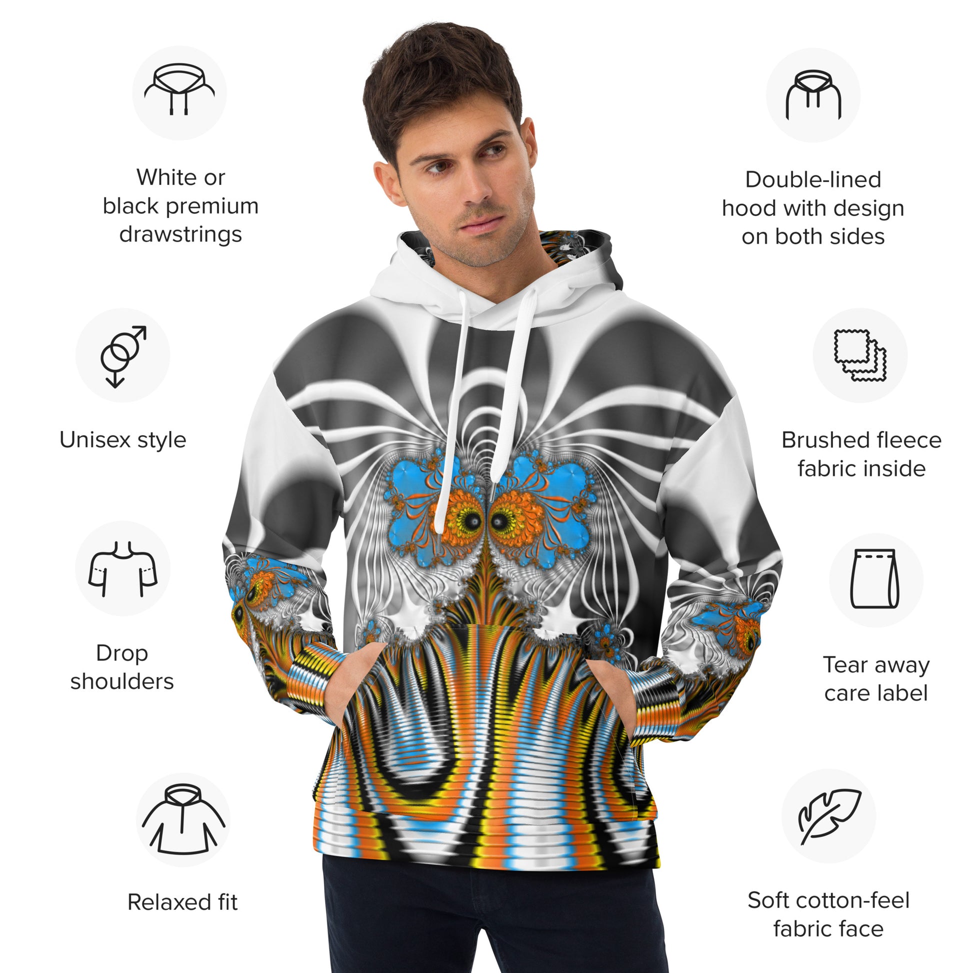 "Reflections of the Ethereal" Collection - Designer Unisex Hoodie ZKoriginal