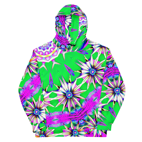 "Electric Bloom" Collection - Designer Unisex Hoodie