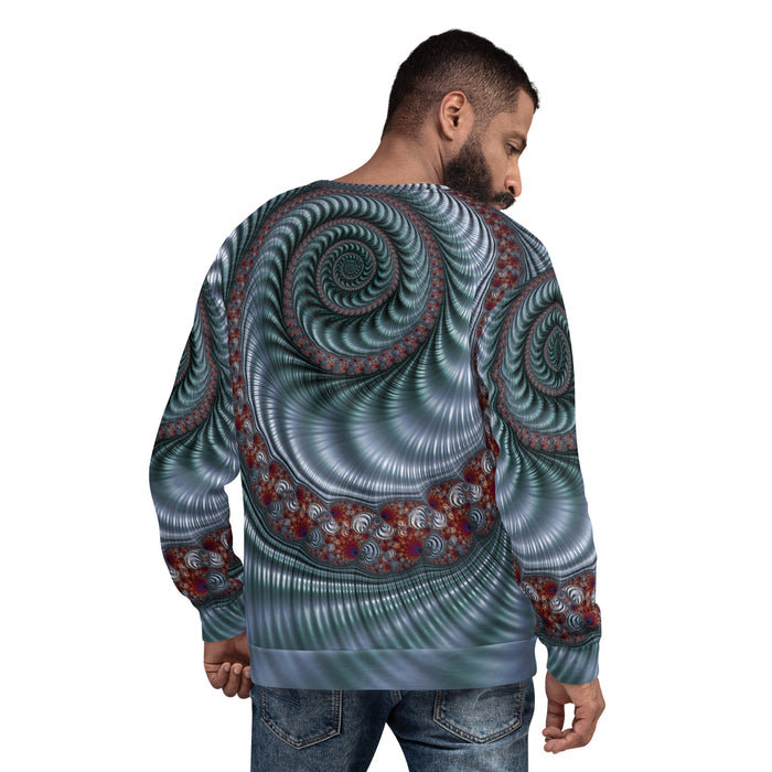 "Fractal Seashell" Collection - Designer Unisex Sweatshirt