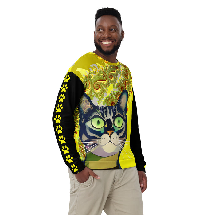 "The Canary" Collection - Cat Face Designer Unisex Sweatshirt ZKoriginal
