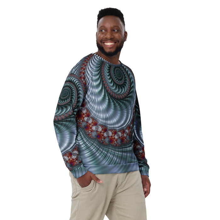 "Fractal Seashell" Collection - Designer Unisex Sweatshirt