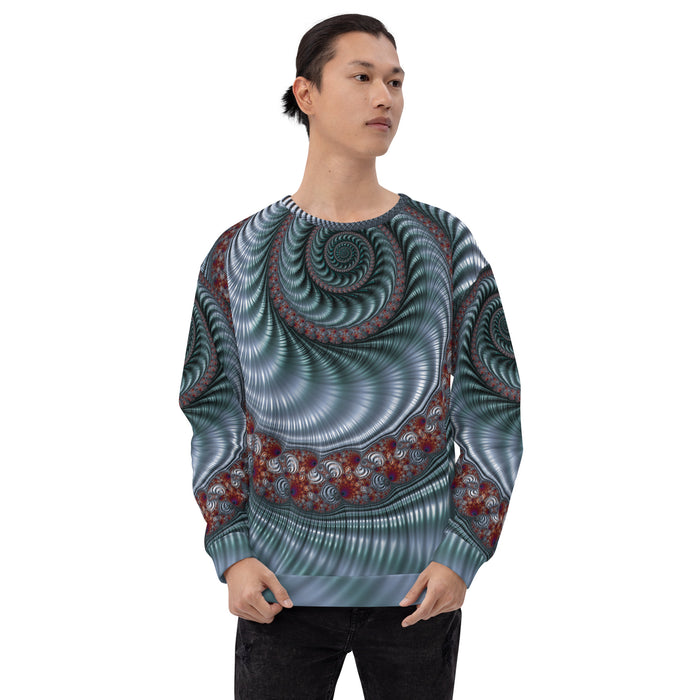 "Fractal Seashell" Collection - Designer Unisex Sweatshirt