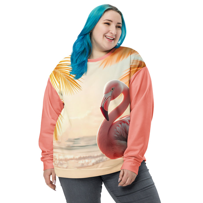 "Majestic Flamingo" Collection - Designer Unisex Sweatshirt