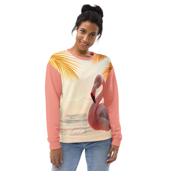 "Majestic Flamingo" Collection - Designer Unisex Sweatshirt